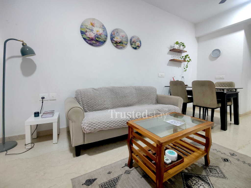 Bedroom One of Kanika Silicon Valley TrustedStay Service Apartment in Powai Mumbai